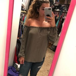 forever 21 off the shoulder top